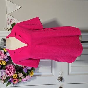 Hot pink relaxed fit blouse - slightly damaged